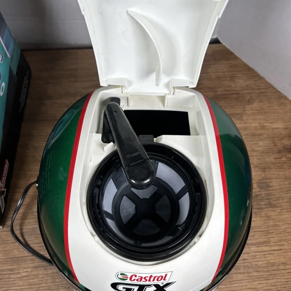 Collectible John Force Nhra Funny Car Race Station Helmet Coffee Maker